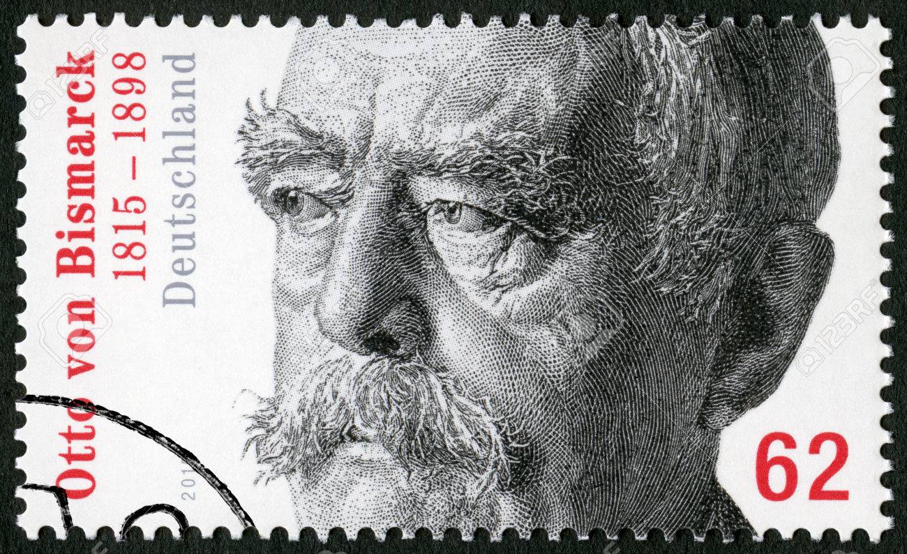 GEMANY - 2015: shows Otto von Bismarck (1815-1898), Prussian sta