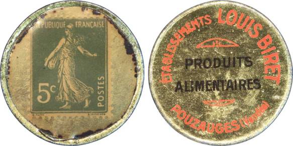 TimbreMonnaie1_Louis_Biret,_timbre_de_5_centimes