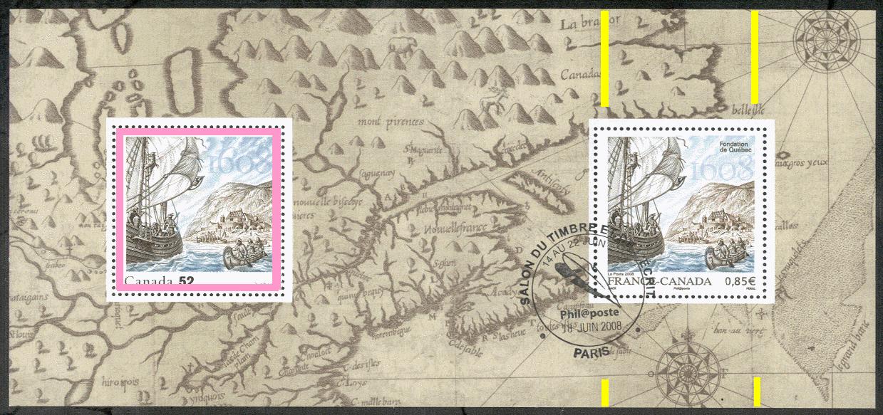 4.2.1. Timbres commémoratifs sans barre phosphorescente