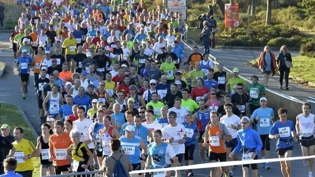 photo avec les championnats de france de marathon, environ 600 athlètes vont s'ajouter au peloton des coureurs du marathon vert. de quoi renforcer la notoriété de l'épreuve rennaise. © photo : philippe renault / ouest-france