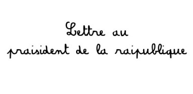 LettrePresident