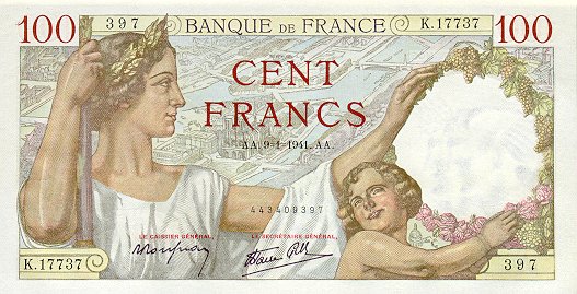 100_Francs_Sully_1939