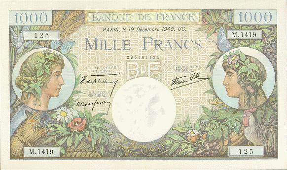1000_Francs_Commerce_1940