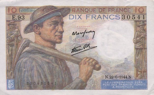 10_Francs_Mineur_1941
