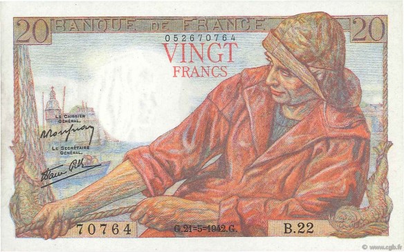 20_Francs_Pecheur_1942_1