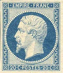  Visitez le site du planchage du timbre Napoléon non-dentelé n°14A
avec la variété POSTFS